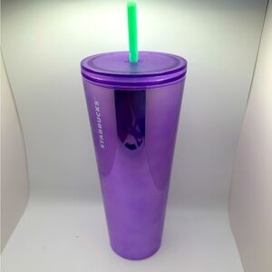 Starbucks Summer 2022 Fame Metallic Purple Grape Venti 24oz Tumbler Cold Cup
